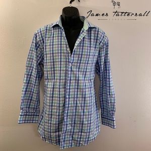 Tattersall Long Sleeve Plaid Shirt 17/32-33